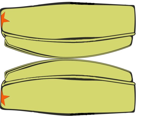 Пилотка из бумаги шаблон