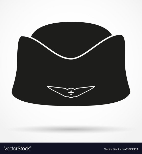 Шапка стюардессы на прозрачном фоне