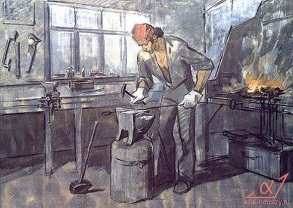 Нарисовать кузницу