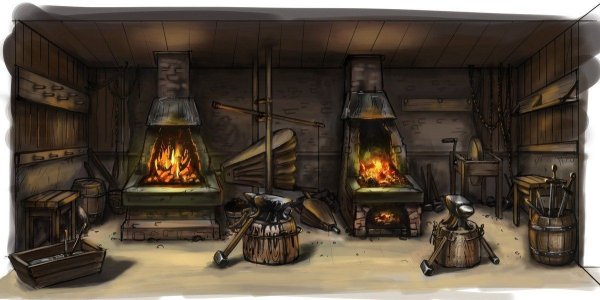 Кузня внутри