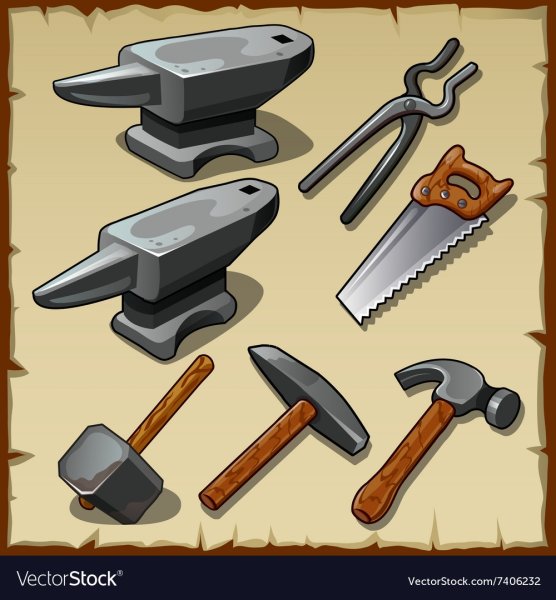 Орудие труда для кузнеца для детей