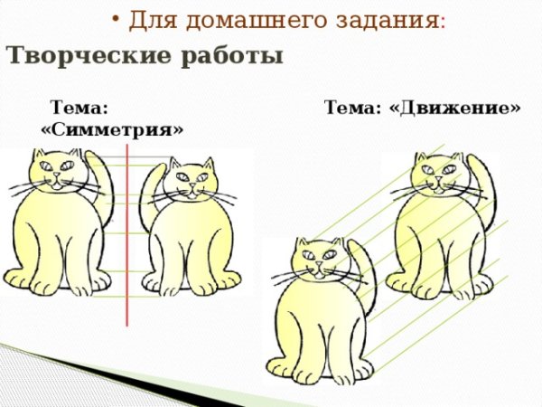 Параллельный перенос рисунки животных