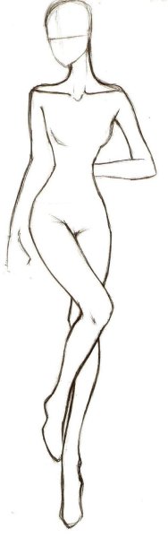 Женская фигура для рисования одежды