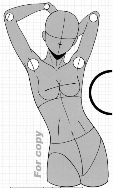 Макет для рисования одежды