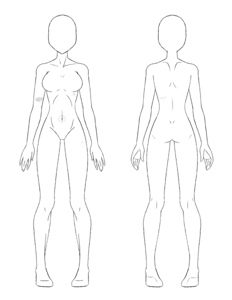 Женская фигура для рисования одежды
