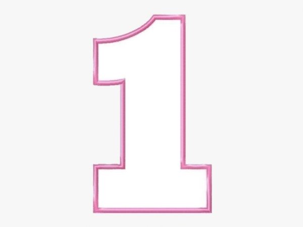 Макет цифры 1