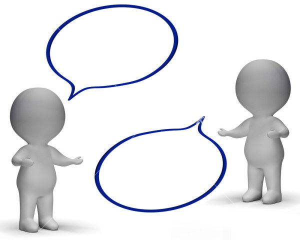 Человечек говорит