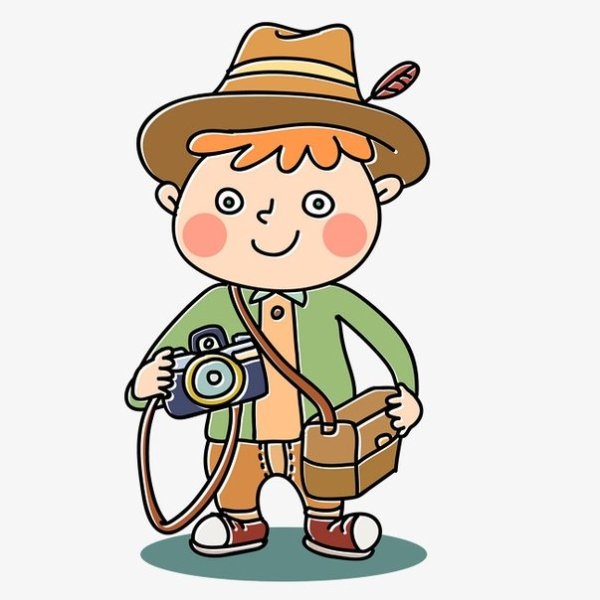 Турист мультяшный