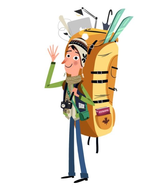 Путешественник иллюстрация