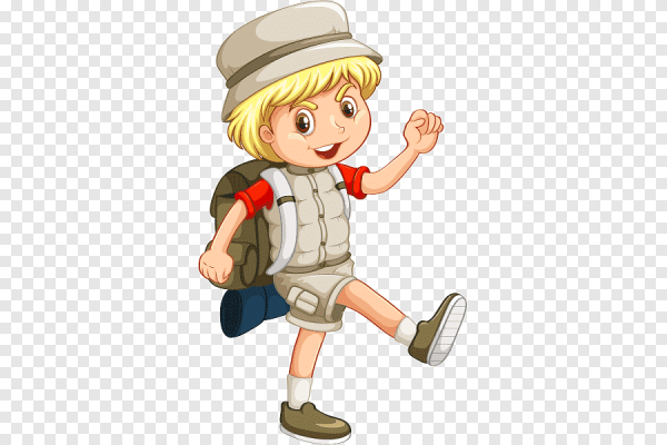 Путешественник на прозрачном фоне