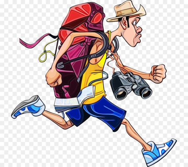 Турист мультяшный