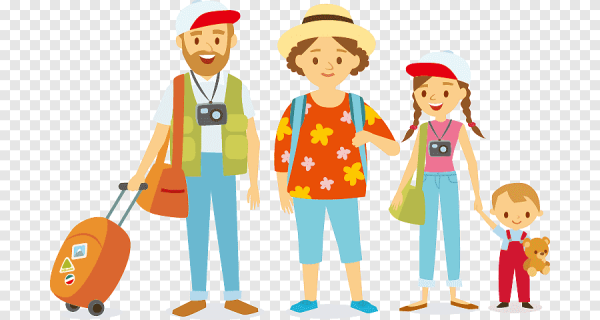 Путешествия с детьми в векторе