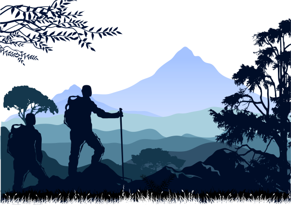 Силуэт путешественника