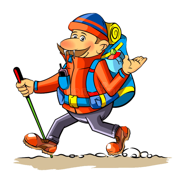 Турист мультяшный