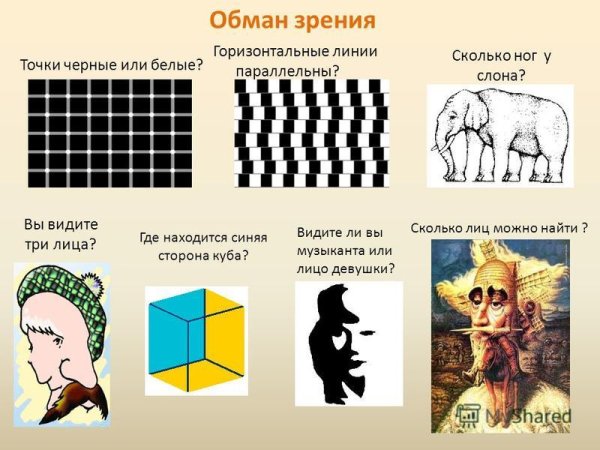 Задания на иллюзия