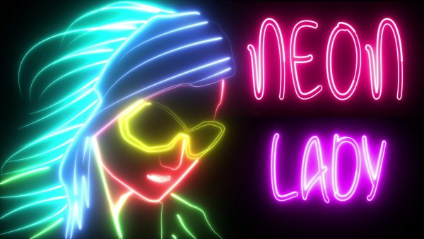 Неоновые картинки без фона