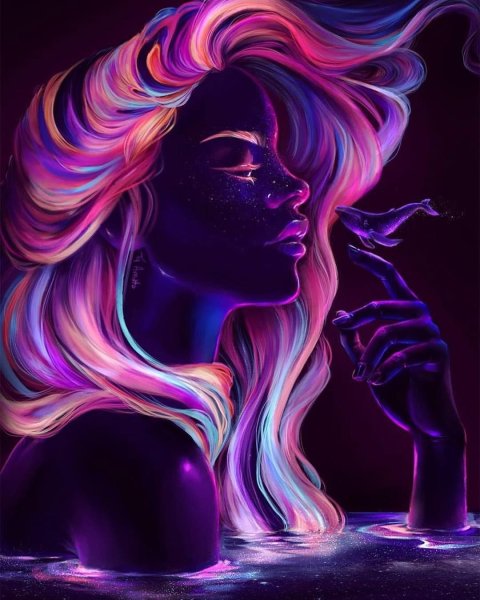 Неоновая девушка