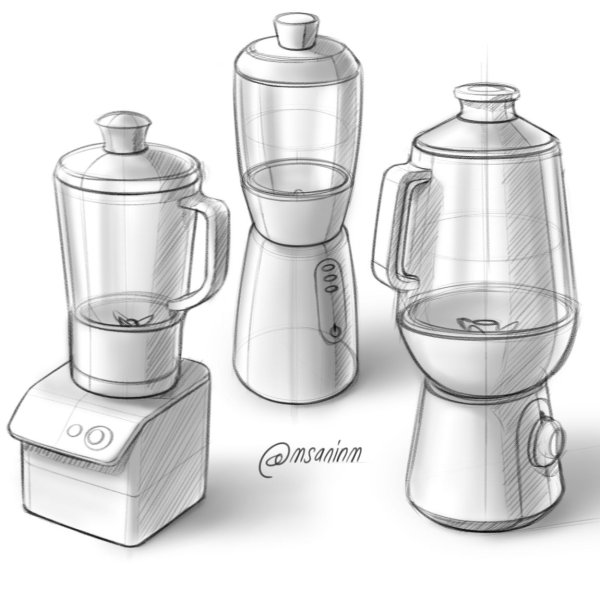 Промышленные скетчи блендер