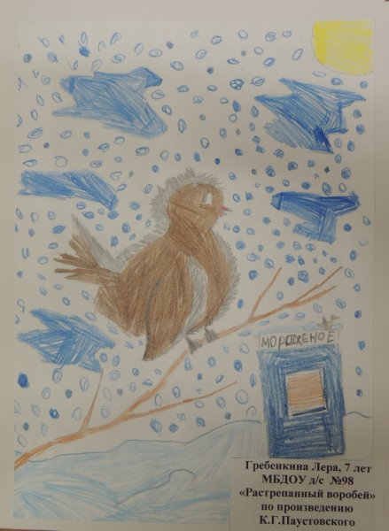 Константин Паустовский растрепанный Воробей
