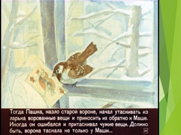 Рисунок к произведению Паустовского растрепанный Воробей