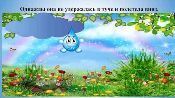 Путешествии капельки для малышей