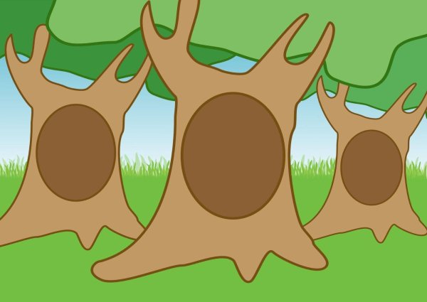 Сказочное дерево с дуплом