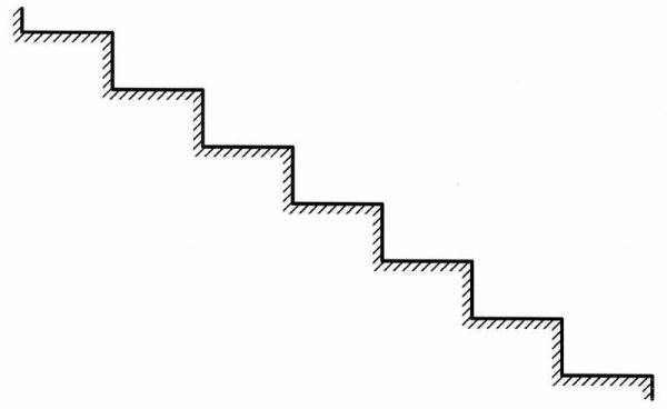 Лестница раскраска