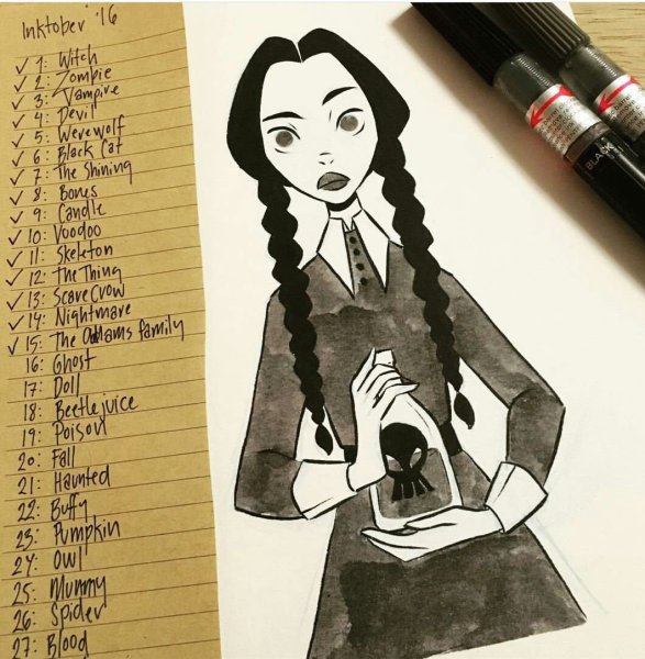 Семейка Аддамс инктобер