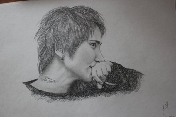 Тату портрет Земфиры