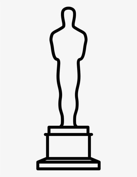 Оскар статуэтка контур