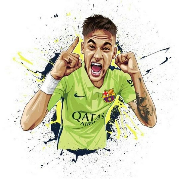 Неймар футболист рисунок