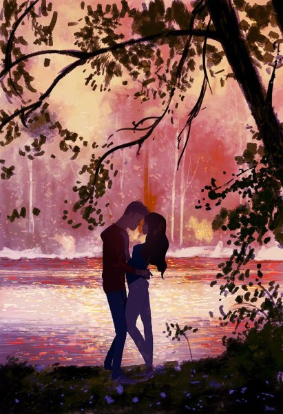 Красивые картины влюбленных пар