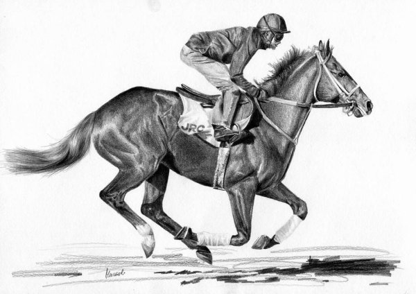 Всадник карандашом