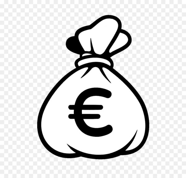 Мешочек с деньгами чб