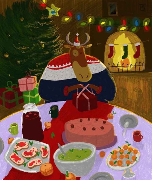 Новогодние иллюстрации Бычков