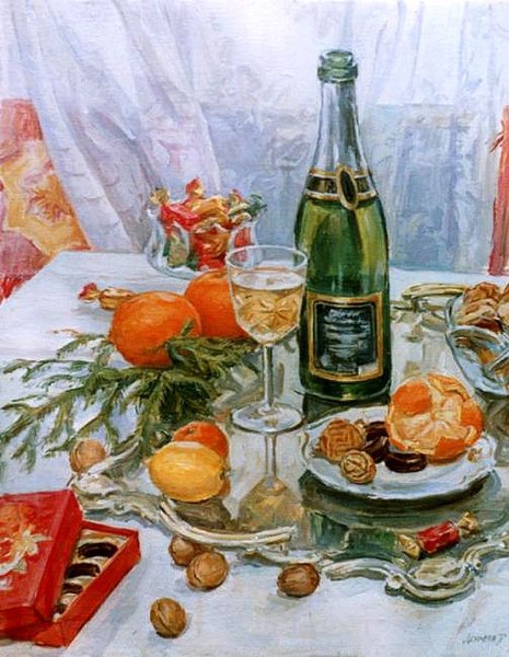 Советский новогодний стол