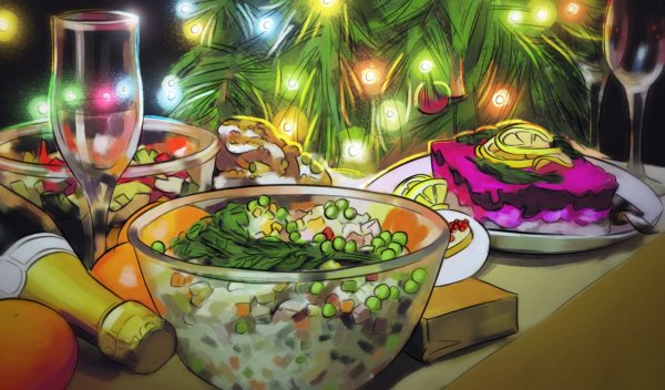 Новогодний стол Art