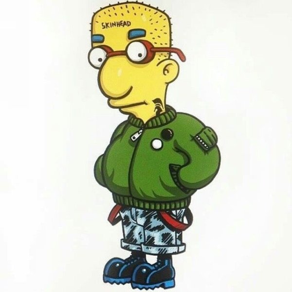 Барт симпсон скинхед