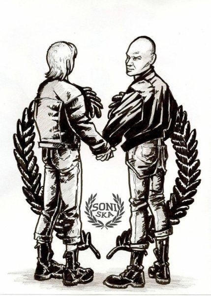 Скинхед арт