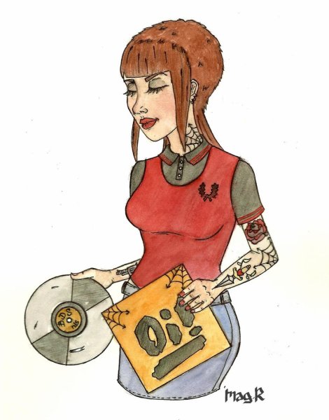 Скинхеды девушки рисунки