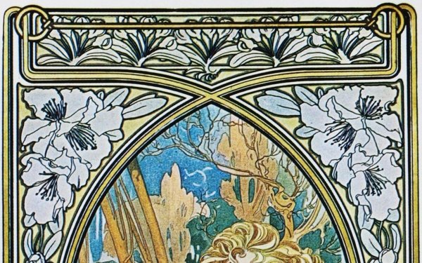 Орнаменты ар нуво Альфонс Муха