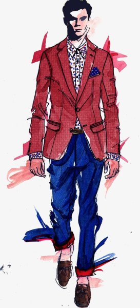 Мужчина рисунок