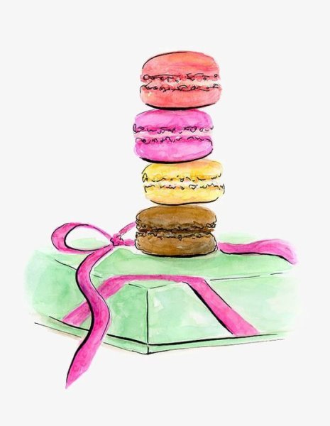 Макаруны нарисованные