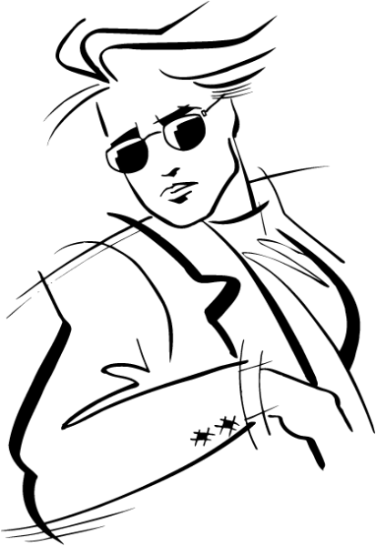 Мужчина рисунок карандашом в полный рост