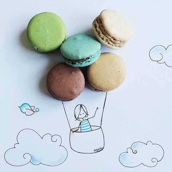 Рисованные макаронс