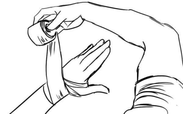 Бинт раскраска для детей