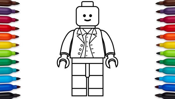 Детский рисунок лего