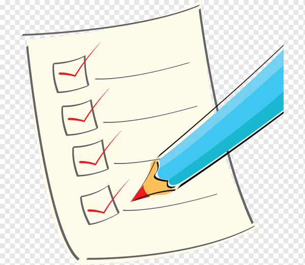 Лист с галочками