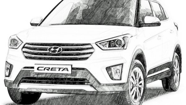 Раскраска Хендай Крета