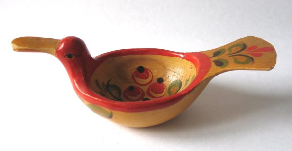 Деревянный ковш в виде утки